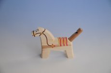 画像1: 馬の笛　茶　チェコ　ウッドクラフト　手作り　おもちゃ　プレゼント (1)