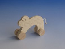 画像1: チェコ　おもちゃ　動物シリーズ　ウッドクラフト　サル (1)