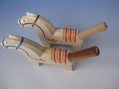 画像2: 馬の笛　茶　チェコ　ウッドクラフト　手作り　おもちゃ　プレゼント